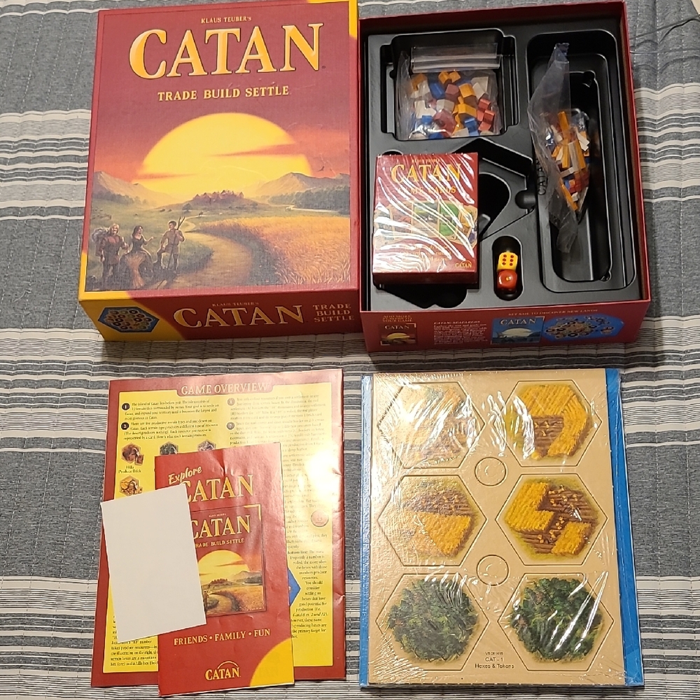 Catan Strategy Board Game with Multicolor Pieces
